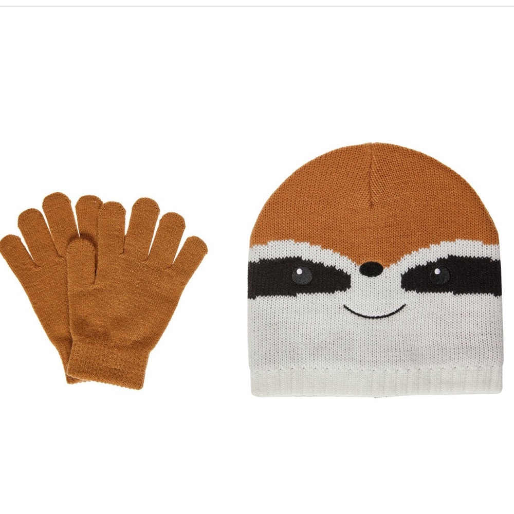 Magellan Outdoors | Sloth Critter 2 PC Beanie & Gloves Winter Set | Big Kids
